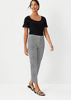 Ann Taylor The Dotted Cotton Crop Pant