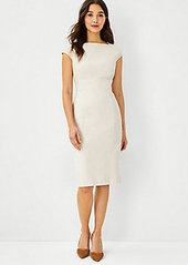 Ann Taylor The Envelope Neck Dress in Stretch Cotton