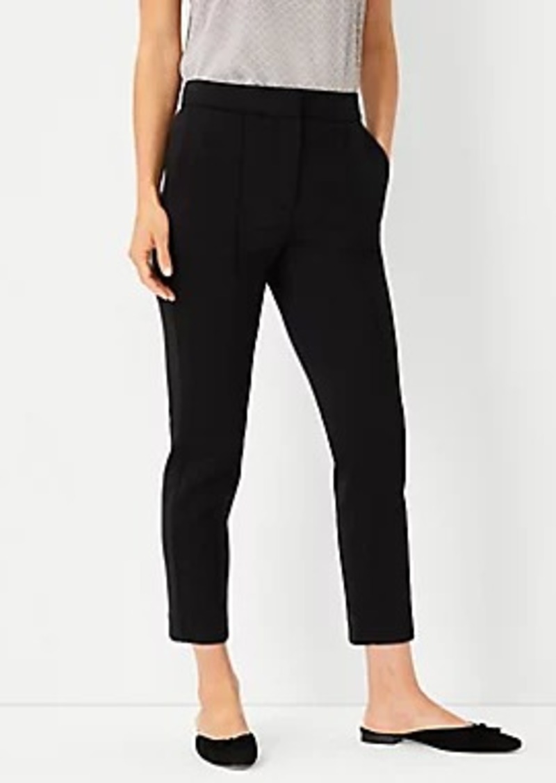 Ann Taylor The High Rise Pintucked Ankle Pant in Double Knit