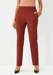 Ann Taylor The High Rise Side Zip Straight Leg Pant in Bi-Stretch - Curvy Fit