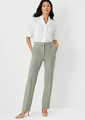 Ann Taylor The High Waist Straight Pant in Double Knit