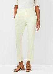 Ann Taylor The High Waist Ankle Pant in Linen Blend - Curvy Fit