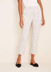 Ann Taylor The High Waist Ankle Pant in Plaid Tweed