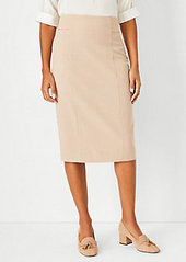 Ann Taylor The High Waist Seamed Pencil Skirt in Houndstooth
