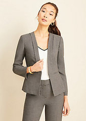Ann Taylor The Lapel Jacket in Dobby