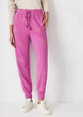 Ann Taylor The Petite Embroidered Jogger Pant
