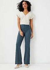 Ann Taylor The Petite High Rise Trouser Pant in Crosshatch