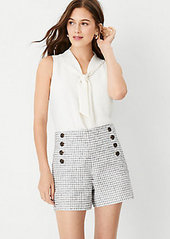 Ann Taylor The Petite Houndstooth Sailor Short