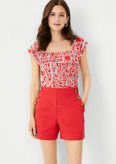 Ann Taylor The Sailor Short with Piping