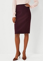 Ann Taylor The Seamed High Waist Pencil Skirt in Flannel - Curvy Fit