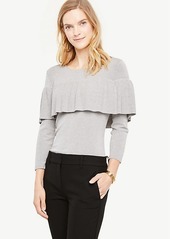 Ann Taylor Tiered Ruffle Sweater