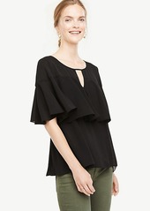 Ann Taylor Tiered Ruffle Top
