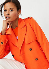 Ann Taylor Twill Swing Trench Coat