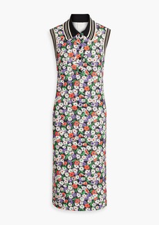 Anna Sui - Floral-print French terry midi dress - Multicolor - M