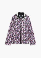 Anna Sui - Floral-print satin-jersey shirt - Purple - L