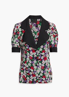 Anna Sui - Floral-print silk-crepe shirt - Multicolor - US 8
