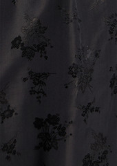 Anna Sui - Lace-trimmed satin-jacquard wide-leg pants - Black - US 8