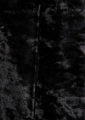Anna Sui - Pleated crushed-velvet mini dress - Black - US 6