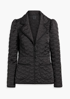 Anna Sui - Quilted satin jacket - Black - US 10