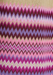 Anna Sui - Ruffle-trimmed crochet-knit midi dress - Neutral - M