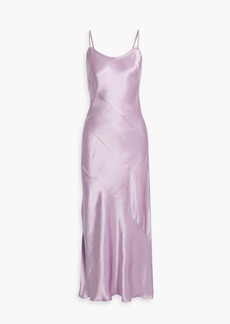 Anna Sui - Satin maxi slip dress - Purple - M