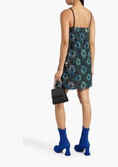 Anna Sui - Sequined tulle mini dress - Black - S