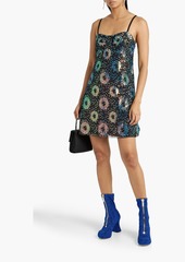 Anna Sui - Sequined tulle mini dress - Black - S