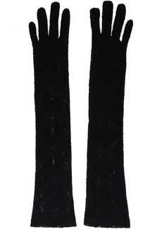 Anna Sui Black Lace Gloves