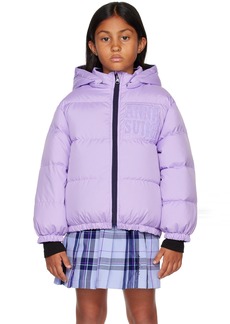 ANNA SUI MINI Kids Purple Reversible Down Jacket