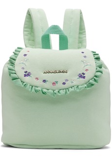 ANNA SUI MINI SSENSE Exclusive Baby Green Backpack