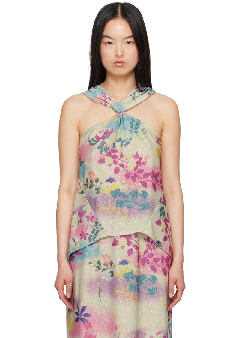 Anna Sui Multicolor Atlantis Garden Tank Top