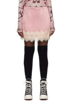 Anna Sui Pink Soiree Miniskirt