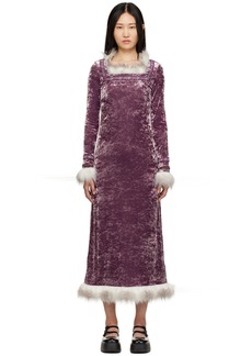 Anna Sui Purple Princess Audrey Dress
