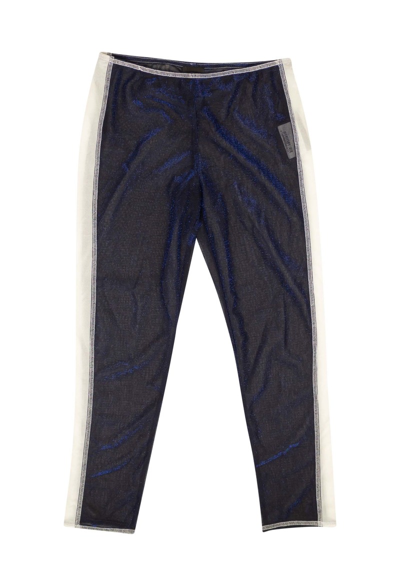 Anna Sui Side Stripe Sheer Leggings - Blue