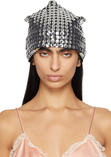 Anna Sui Silver Pailettes Beanie