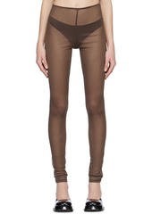 Anna Sui SSENSE Exclusive Brown Leggings