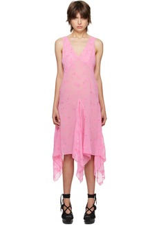 Anna Sui SSENSE Exclusive Pink Midi Dress