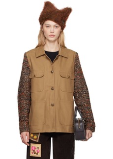 Anna Sui Tan Barn Jacket