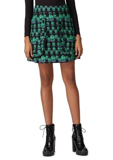 Anna Sui Floral Jacquard Mini Skirt