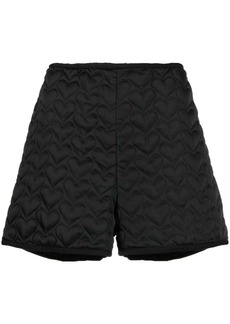 Anna Sui heart-pattern quilted shorts