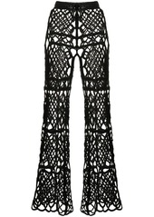 Anna Sui layered macramé trousers