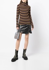 Anna Sui striped roll-neck jumper