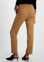 Ak Anne Klein Petite Mid-Rise Pull-On Straight-Leg Pants - Vicuna