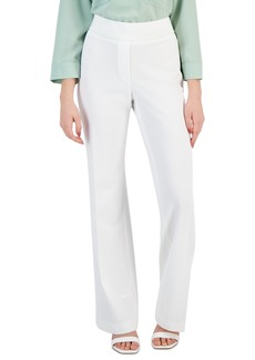 Ak Anne Klein Petite Pull-On Straight-Leg Pants - Anne White