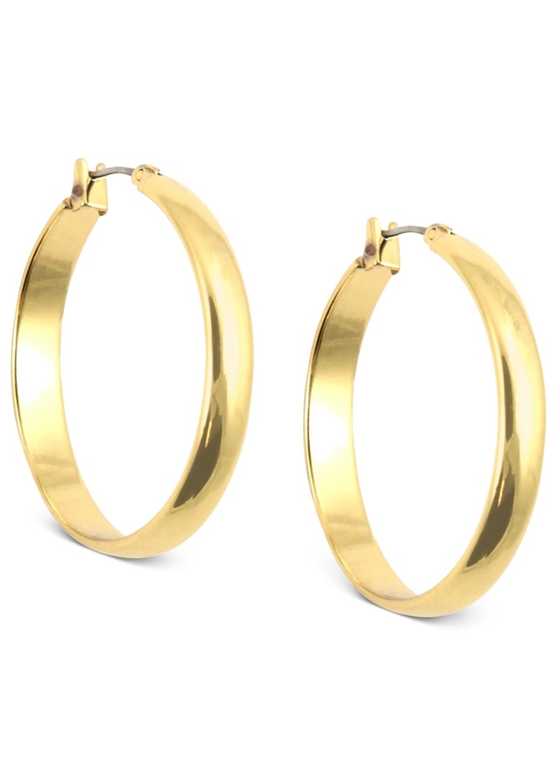 "Anne Klein Hoop Earrings, 1.25"" - Gold"