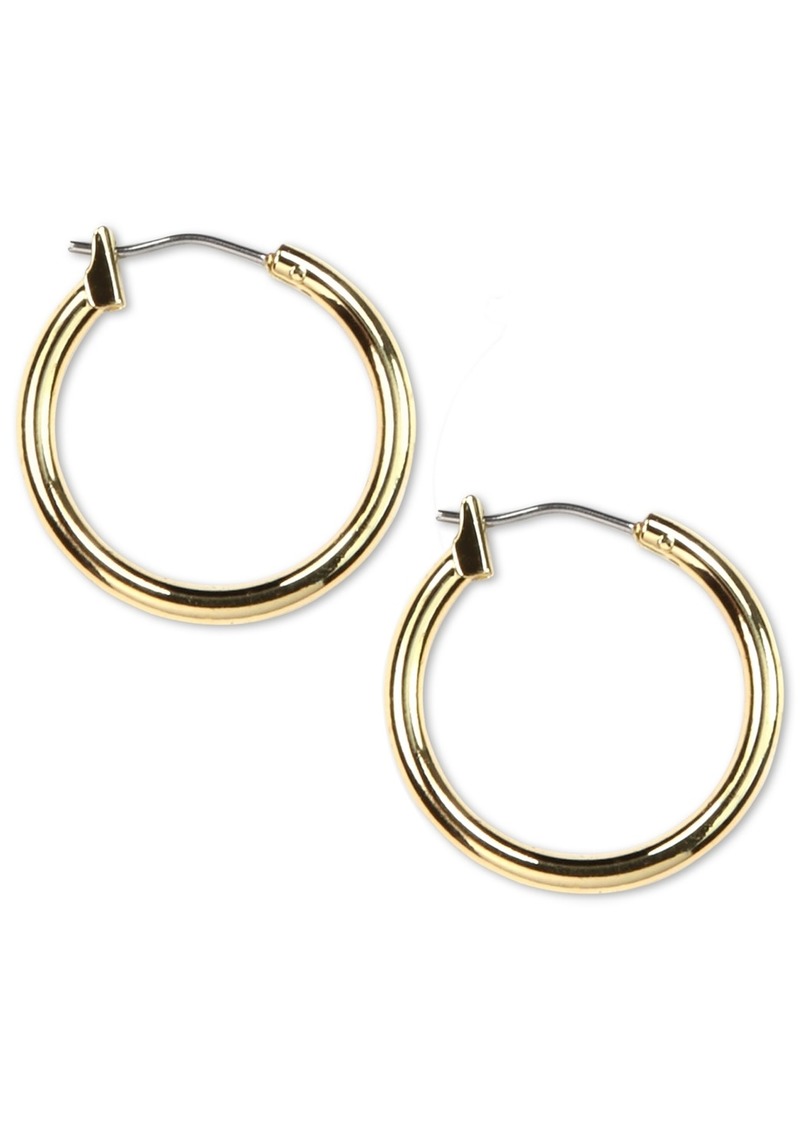 "Anne Klein Gold-tone Hoop Earrings, 1"""