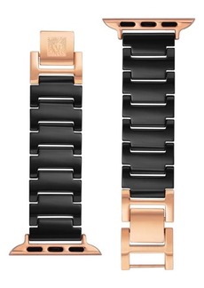 Anne Klein Ceramic & Stainless Steel 12.7mm Apple Watch Watchband