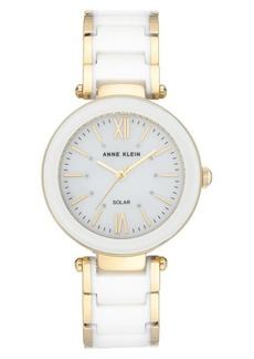 Anne Klein Considered Solar Power Ceramic Bracelet Watch