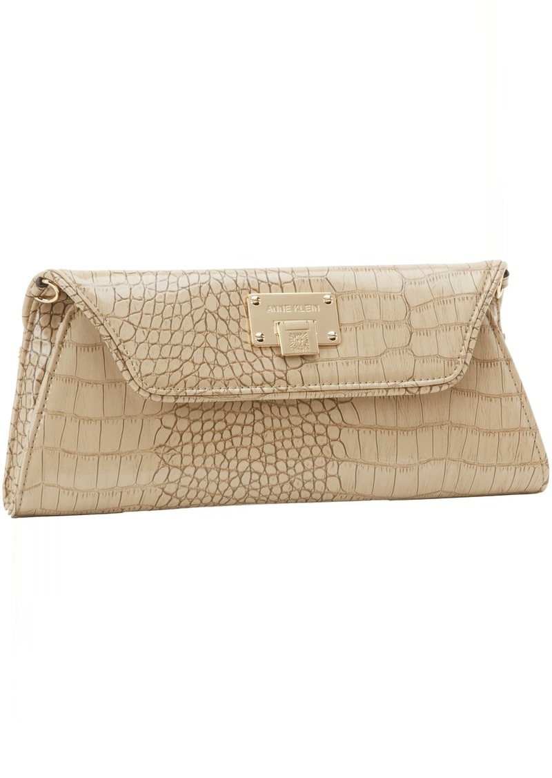 Anne Klein Croco Luxe Clutch