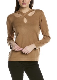 Anne Klein Crossover Neckline Sweater